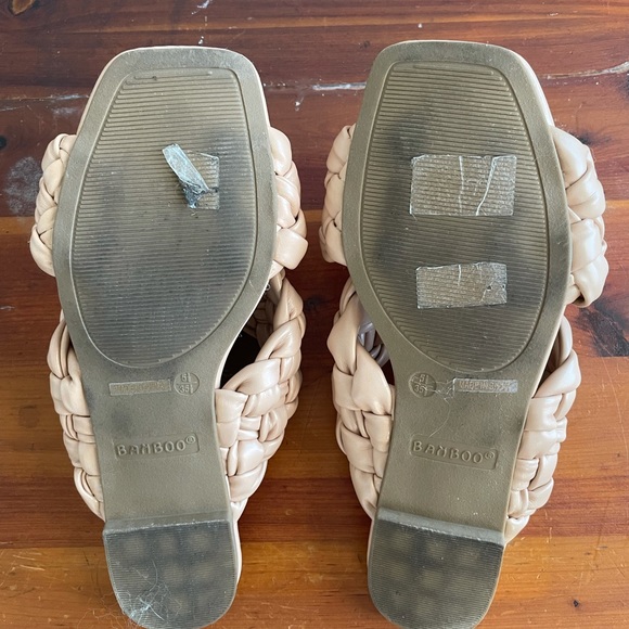 Tan Braided Slides - Picture 4 of 5